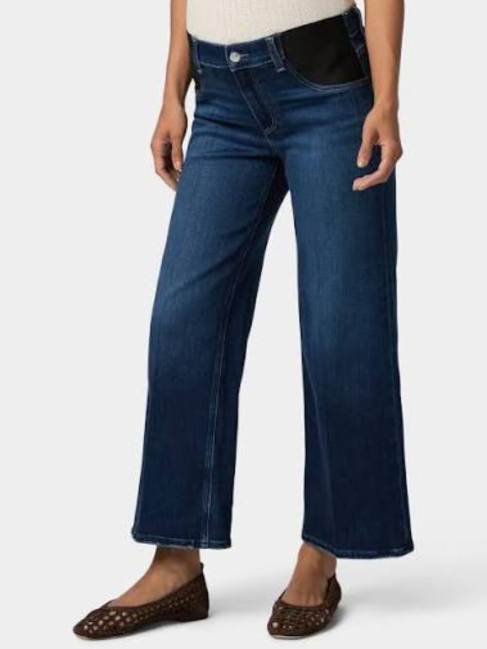 Paige Anessa Maternity Wide Leg Crop